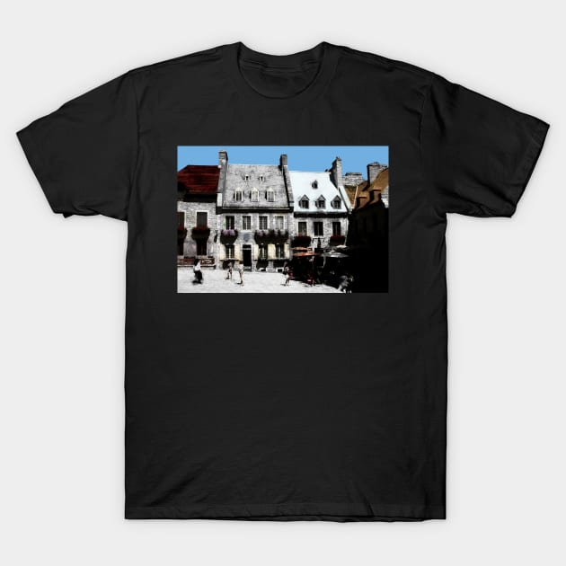 Walking Quebec City T-Shirt by johnwebbstock